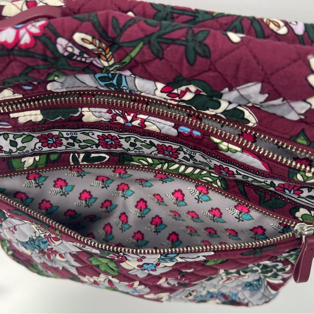 Vera Bradley Iconic Triple zip hipster purse - Picture 6 of 12